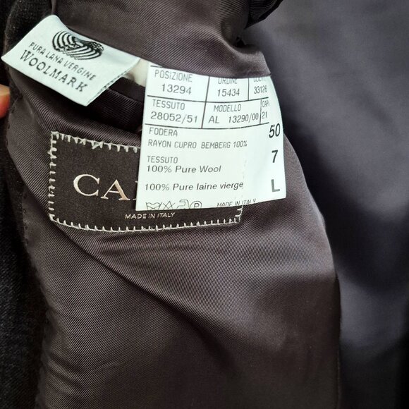 *SOLD* Canali Wool Blazer EU50 (US 40) Italy Windowpane, Harry Rosen - Picture 8 of 16